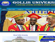 Tablet Screenshot of gollisuniversity.com